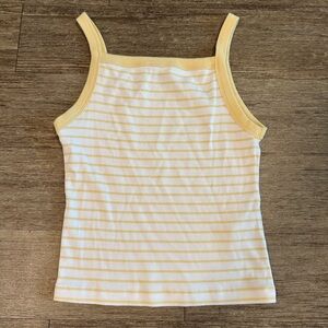 Abercrombie & Fitch Straight Neck Rib Tank